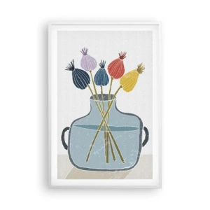 Poster in einem weißen Rahmen - Es ist mucksmäuschenstill - 61x91 cm