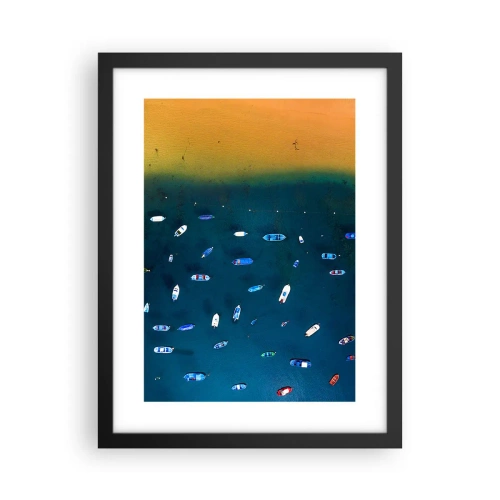 Poster in einem schwarzem Rahmen - Feiertagsspiel - 30x40 cm