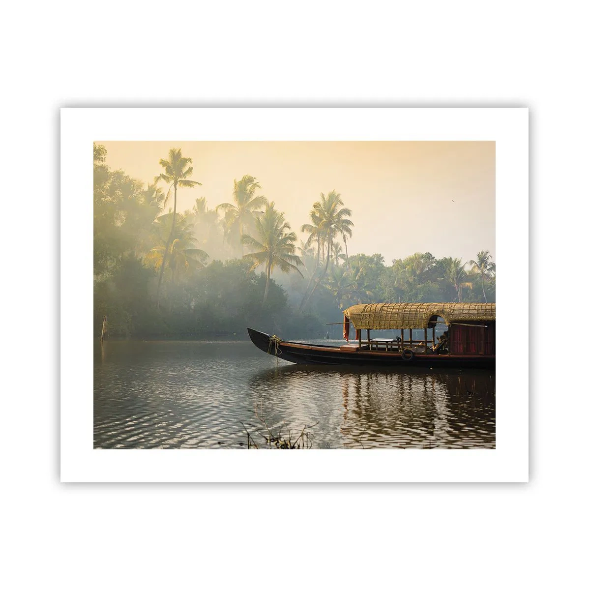 Poster - Haus am Fluss - 50x40 cm