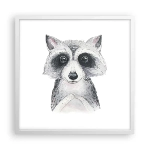 Poster in einem weißen Rahmen - Ein Moment zum Bewegen - 50x50 cm