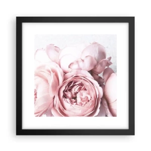 Poster in einem schwarzem Rahmen - Für Romantiker - 30x30 cm
