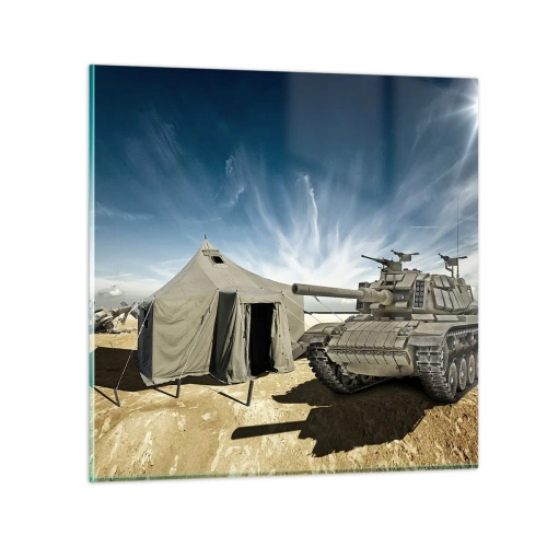 Glasbild - Bild auf glas - Ein militärischer Traum - 60x60 cm