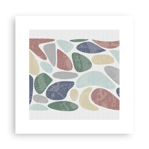 Poster - Mosaik aus pulverförmigen Farben - 30x30 cm