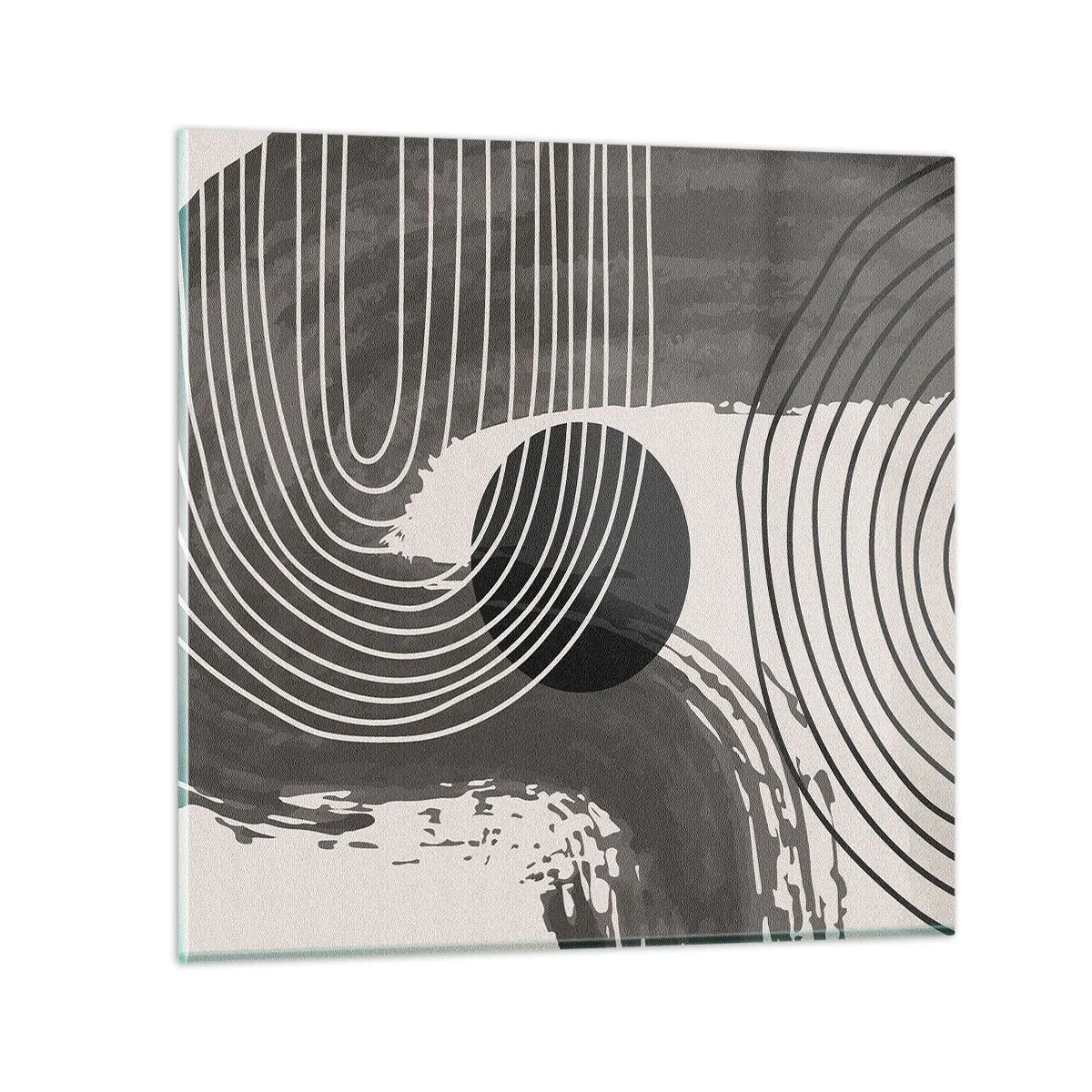 Glasbild - Bild auf glas - Oval gewinnt - 70x70 cm