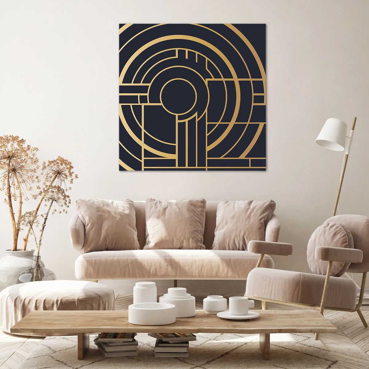 Bild auf Leinwand - Leinwandbild - Wendungen der Dinge - 70x70 cm