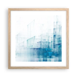 Poster in einem Rahmen aus heller Eiche - Wie der Raum wgeschaffen urde - 40x40 cm