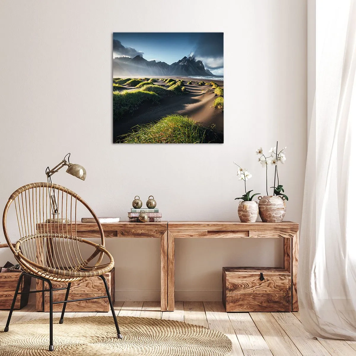 Bild auf Leinwand - Leinwandbild - Harmonie der Elemente - 70x70 cm