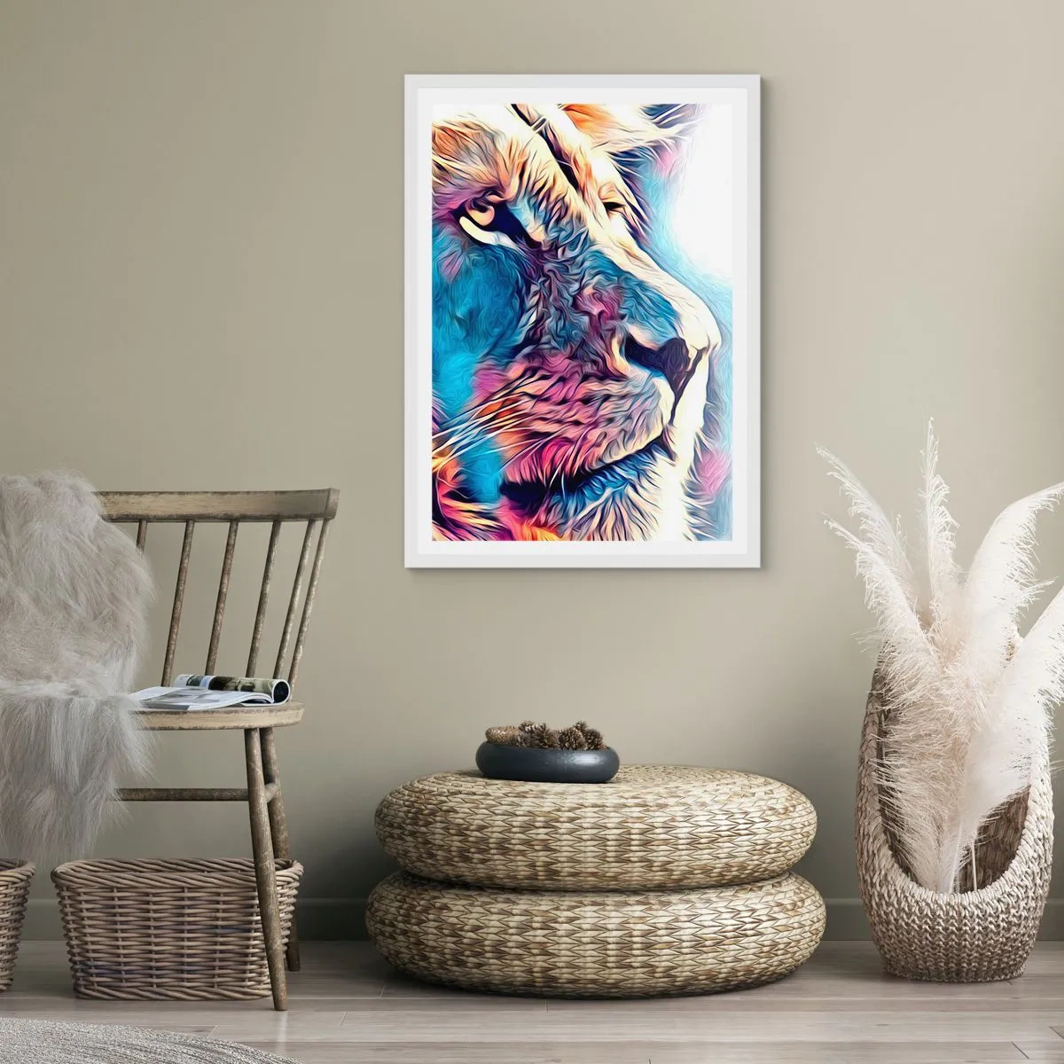 Poster in einem weißen Rahmen - Die Weisheit der Natur - 40x50 cm