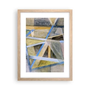 Poster in einem Rahmen aus heller Eiche - Gerade oder diagonal? - 30x40 cm