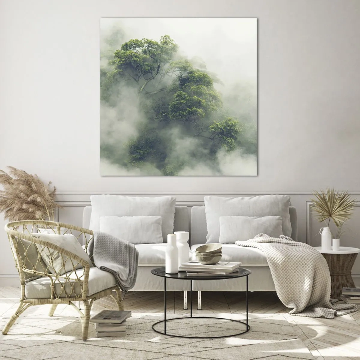 Glasbild - Bild auf glas - In Nebel gehüllt - 40x40 cm