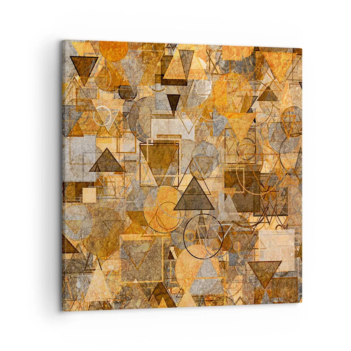 Bild auf Leinwand - Leinwandbild - Die Welt in Form - 50x50 cm