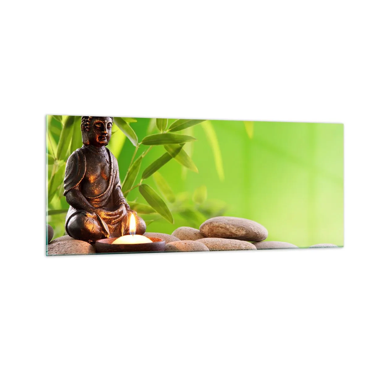 Glasbild - Bild auf glas - Das Leben ist wunderschoen - 100x40 cm