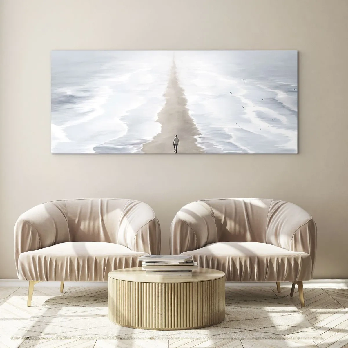 Glasbild - Bild auf glas - Glänzende Zukunft - 100x40 cm