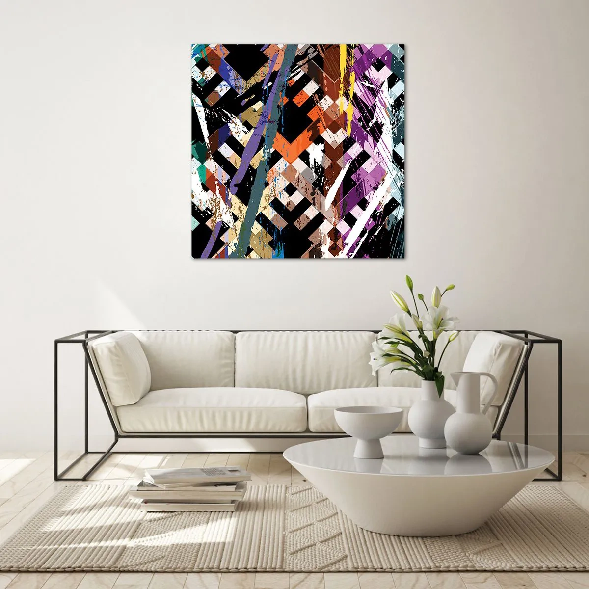 Glasbild - Bild auf glas - Quadriert - 70x70 cm