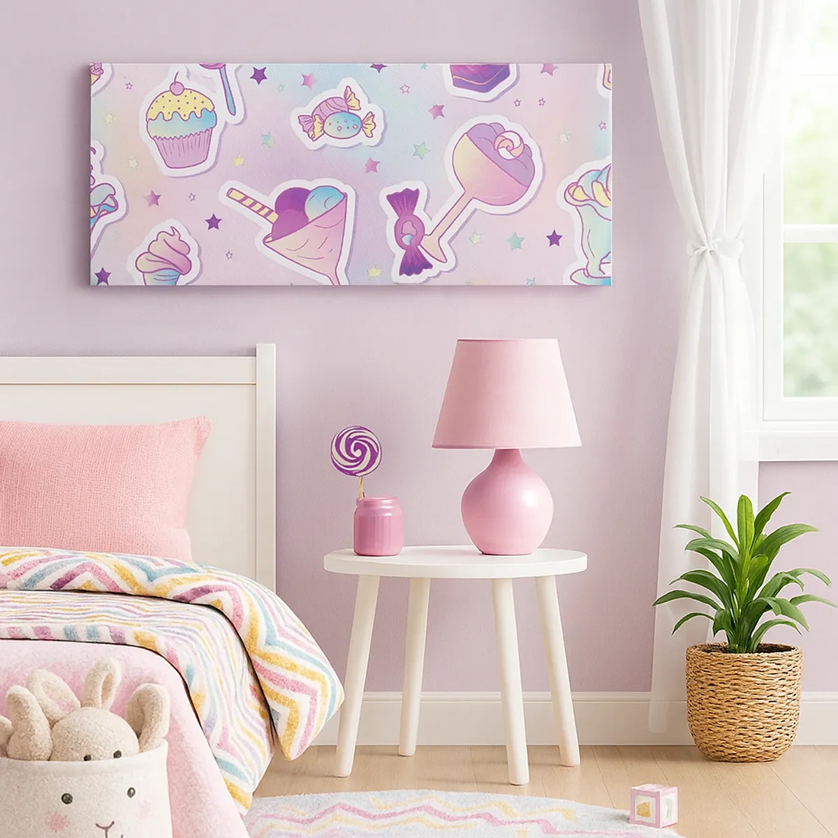 Bild auf Leinwand - Leinwandbild - Dass es jeden Tag ein Geburtstag wäre - 30x30 cm