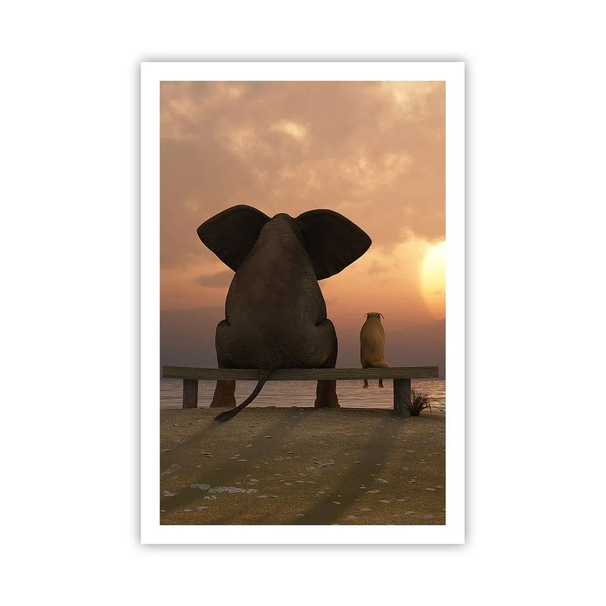 Poster - Es tut gut zusammen zu schweigen - 61x91 cm