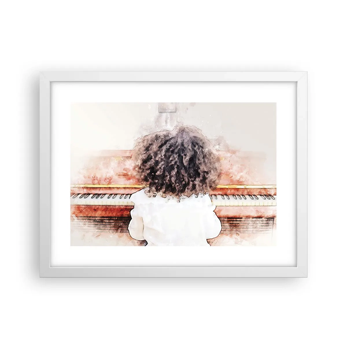 Poster in einem weißen Rahmen - In der neuen Welt - 40x30 cm