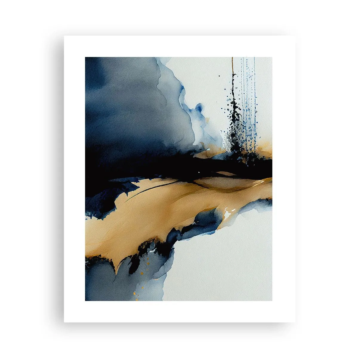 Poster - Hinter dem Vorhang - 40x50 cm