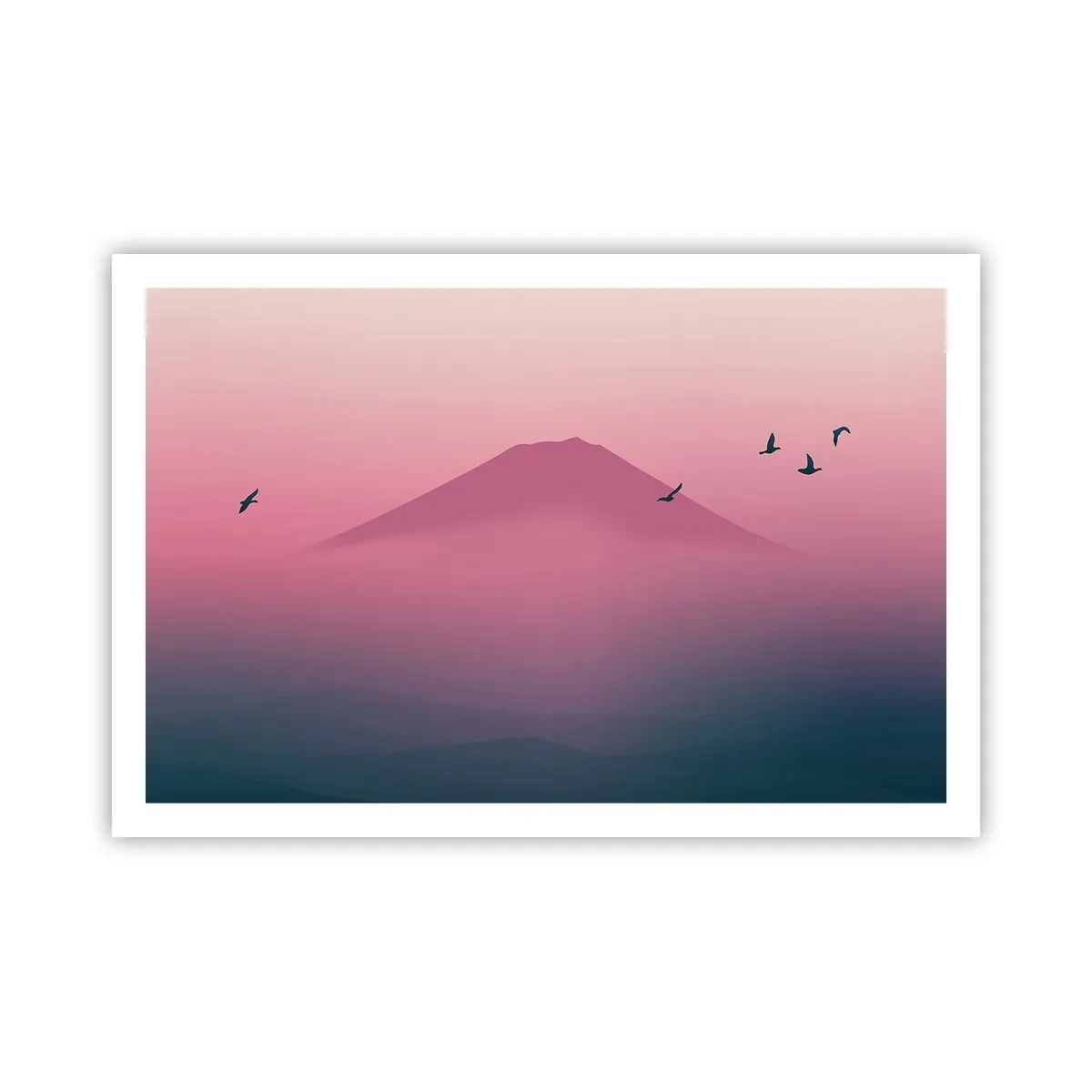 Poster - Wanderer über den Wolken - 91x61 cm