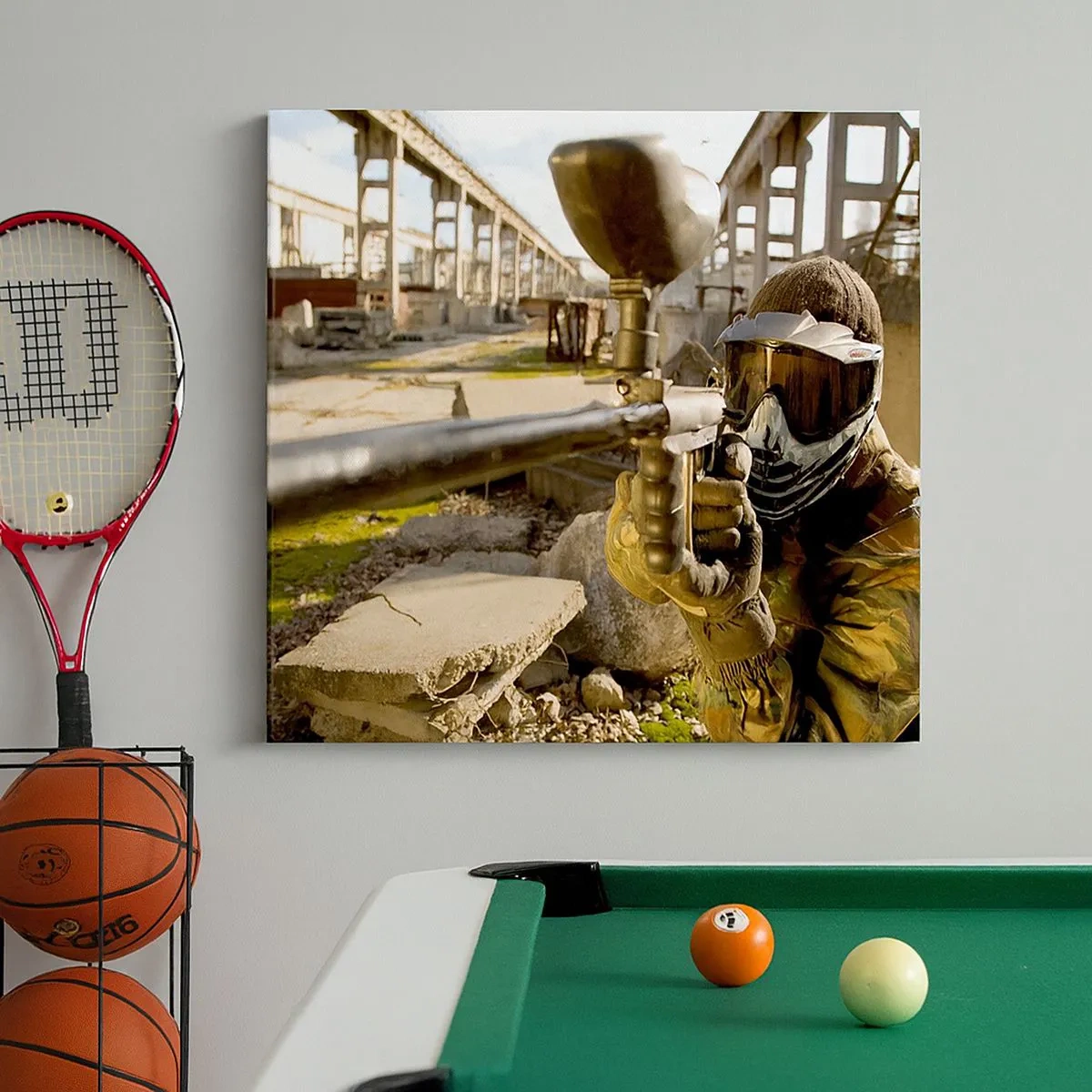 Bild auf Leinwand - Leinwandbild - Auch du kannst ein Held werden - 30x30 cm