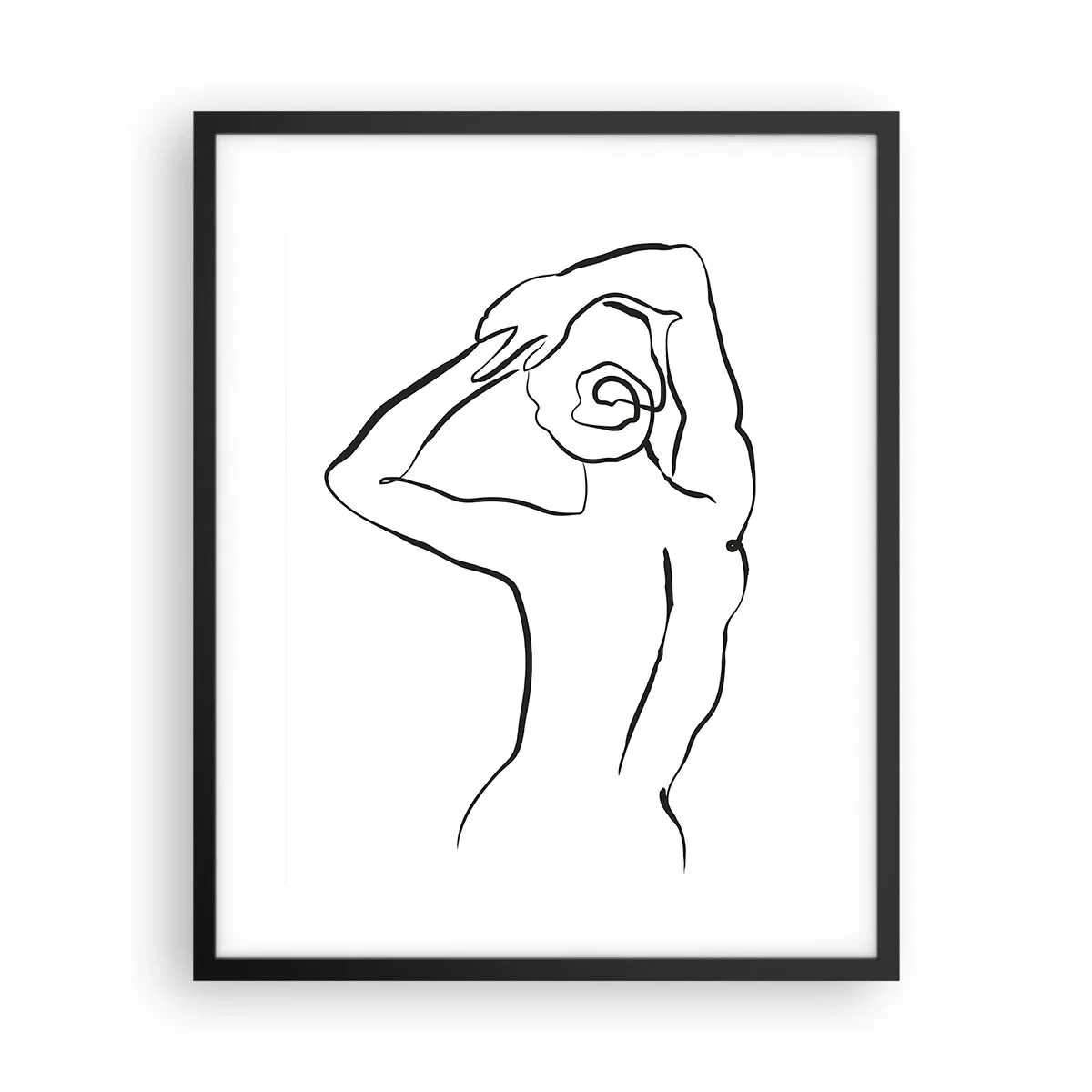 Poster in einem schwarzem Rahmen - Morgenakte - 40x50 cm