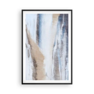 Poster in einem schwarzem Rahmen - Winterkomposition - 61x91 cm