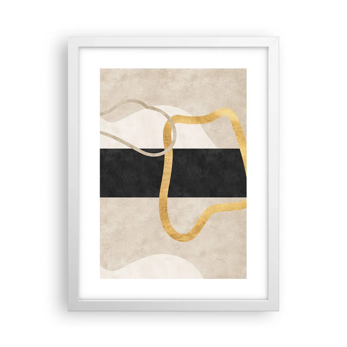 Poster in einem weißen Rahmen - Schleifenformen - 30x40 cm