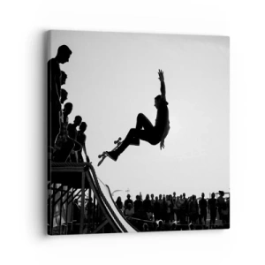 Bild auf Leinwand - Leinwandbild - Helden und Zuschauer - 40x40 cm