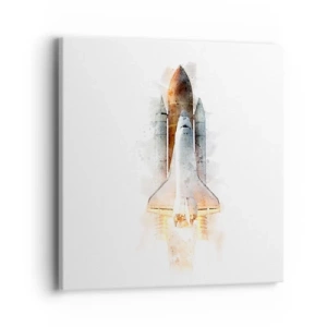 Bild auf Leinwand - Leinwandbild - Entdecker für den Anfang - 40x40 cm