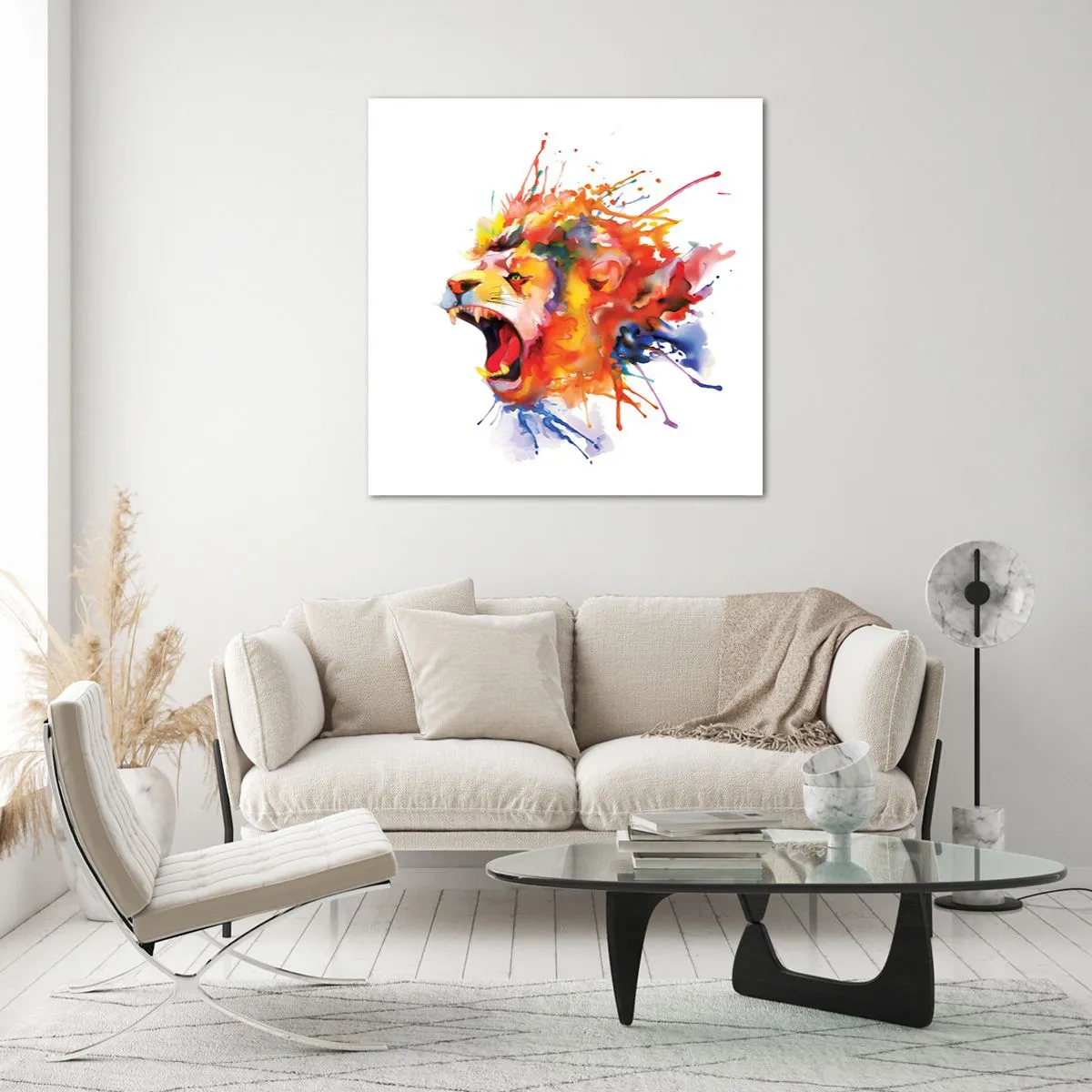 Glasbild - Bild auf glas - Um vor Wut zu explodieren - 40x40 cm