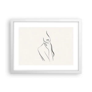 Poster in einem weißen Rahmen - Eine Welle der Melancholie - 40x30 cm