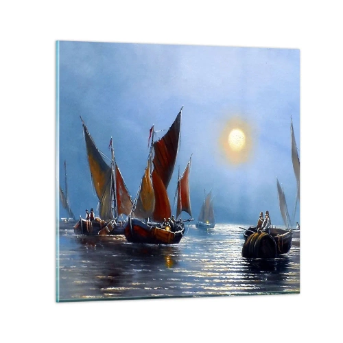 Glasbild - Bild auf glas - Nachtfang - 50x50 cm
