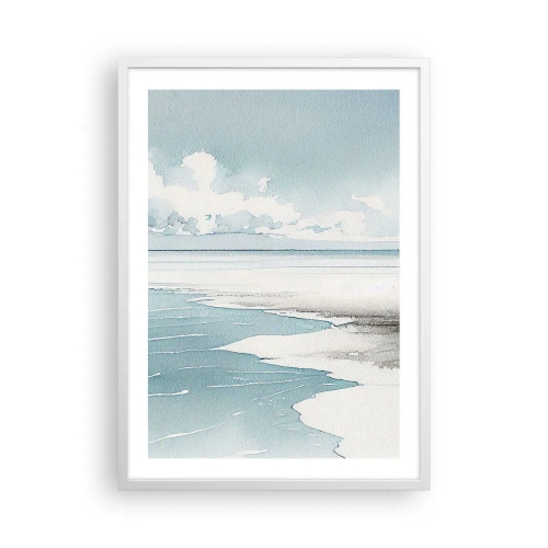 Poster in einem weißen Rahmen - Sanfte Flut - 50x70 cm