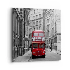 Bild auf Leinwand - Leinwandbild - Der Alltag muss nicht grau sein - 40x40 cm