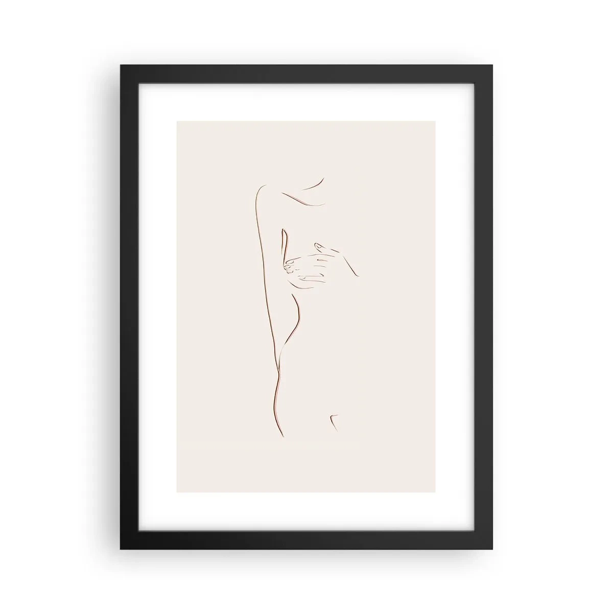 Poster in einem schwarzem Rahmen - Die Form des Verlangens - 30x40 cm