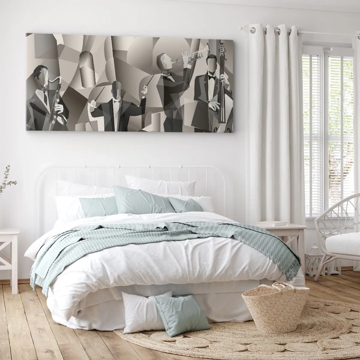 Bild auf Leinwand - Leinwandbild - Im Raum der Klänge - 90x30 cm