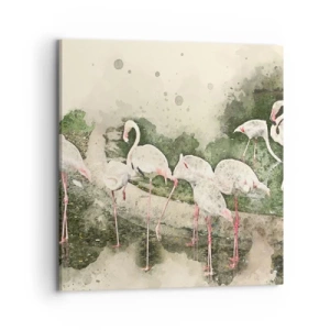 Bild auf Leinwand - Leinwandbild - Exotischer Traum - 70x70 cm