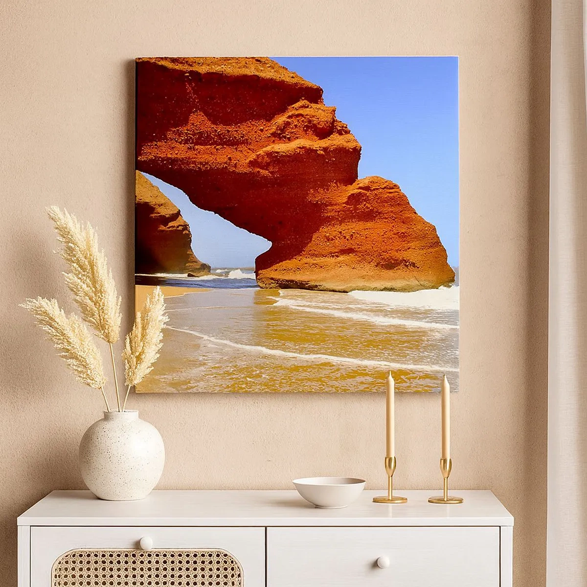 Bild auf Leinwand - Leinwandbild - Wasser und Wind seit Tausenden von Jahren - 30x30 cm