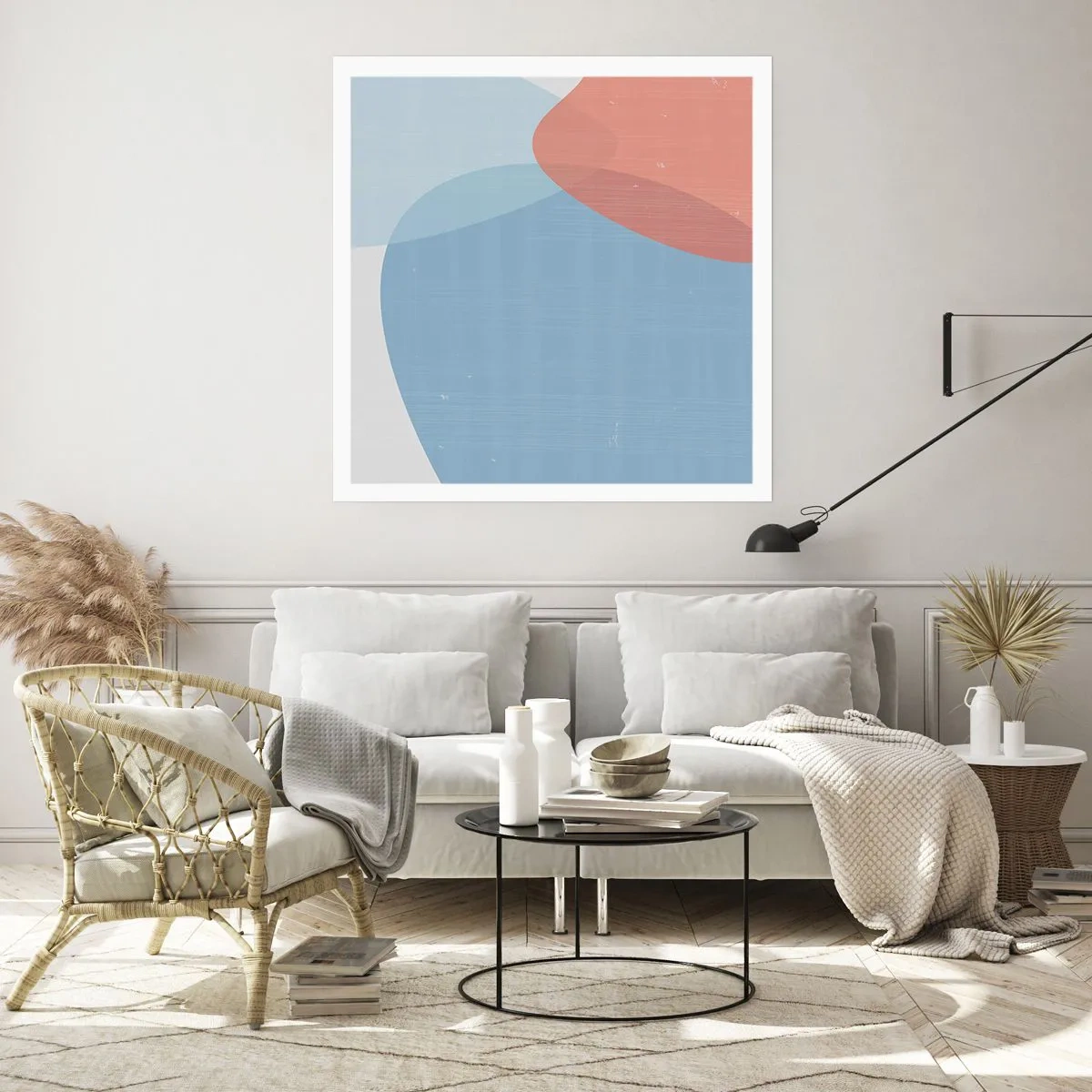 Poster - Pastellbeziehungen - 40x40 cm