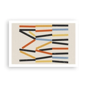 Poster - Komposition auf der Ebene - 91x61 cm