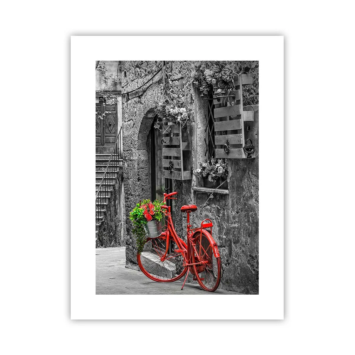 Poster - Toskanische Gasse - 30x40 cm