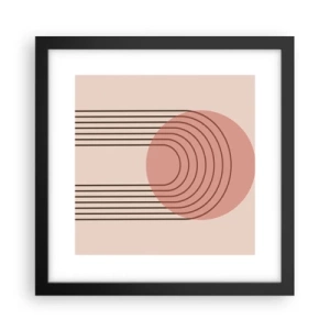 Poster in einem schwarzem Rahmen - Unwiderstehliche Anziehungskraft - 30x30 cm