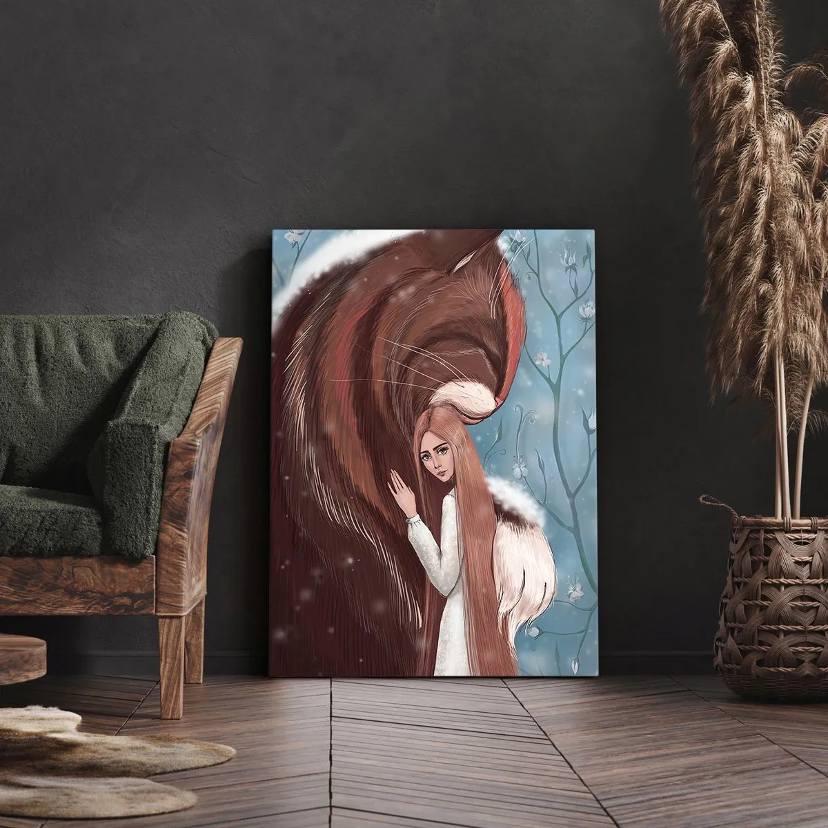 Bild auf Leinwand - Leinwandbild - Willkommen im Märchen - 55x100 cm