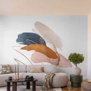 Fototapete Premium Canvas - Geflügelte Komposition - Abstraktion, Stück, Design - 500x350 cm