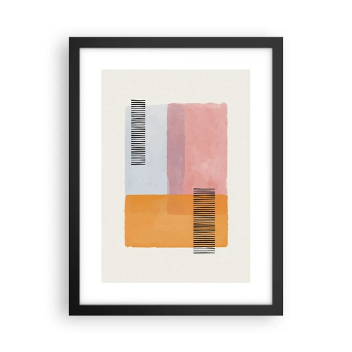Poster in einem schwarzem Rahmen - Von Ecke zu Ecke - 30x40 cm