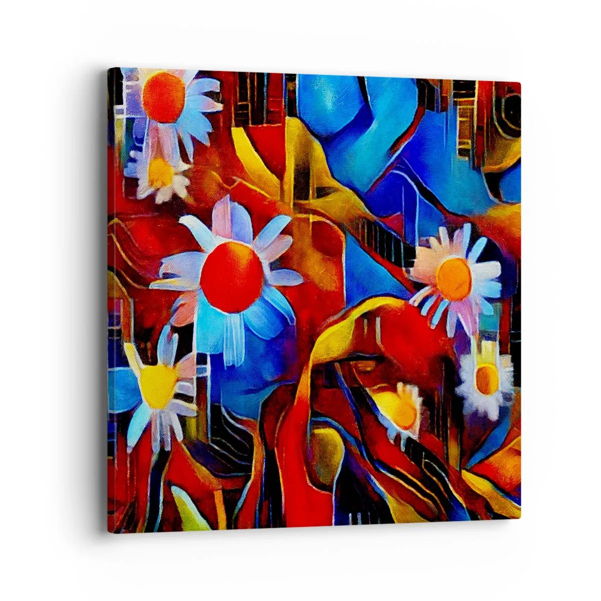 Bild auf Leinwand - Leinwandbild - Die Farben des Lebens - 40x40 cm