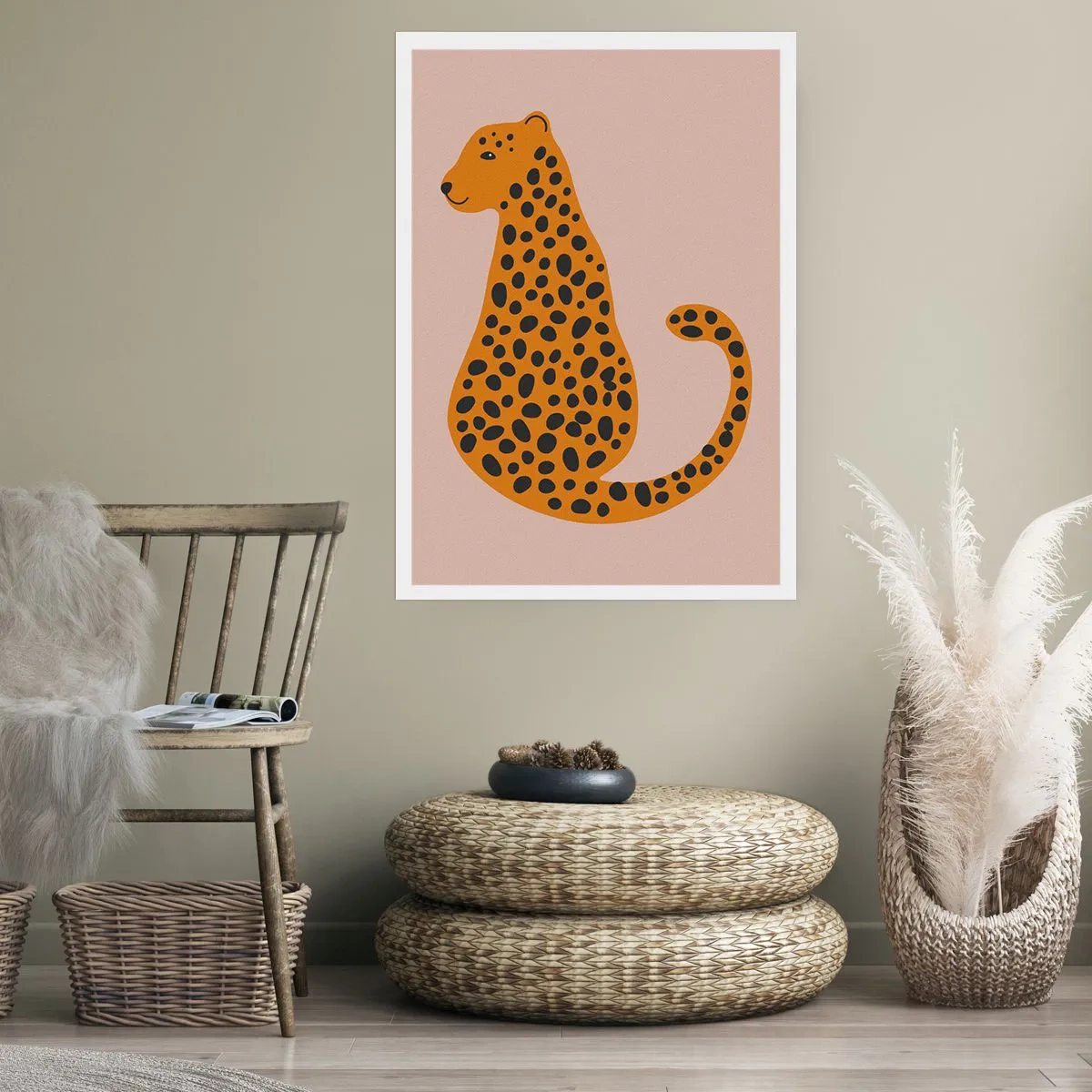 Poster - Leopardenmuster ist ein modisches Muster - 70x100 cm