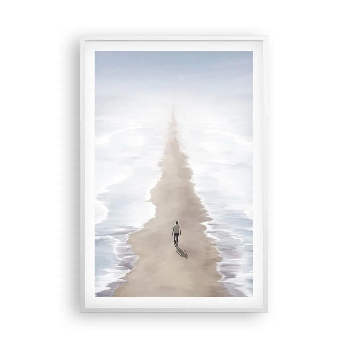 Poster in einem weißen Rahmen - Glänzende Zukunft - 61x91 cm