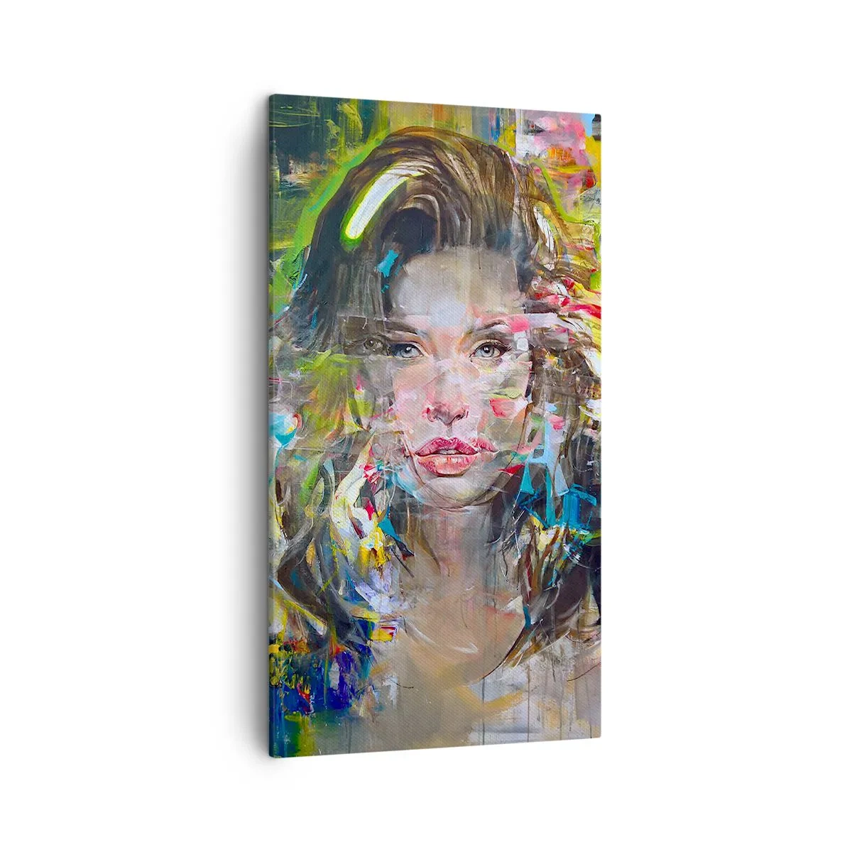 Bild auf Leinwand - Leinwandbild - Hinter der Luft ein Vorhang - 45x80 cm