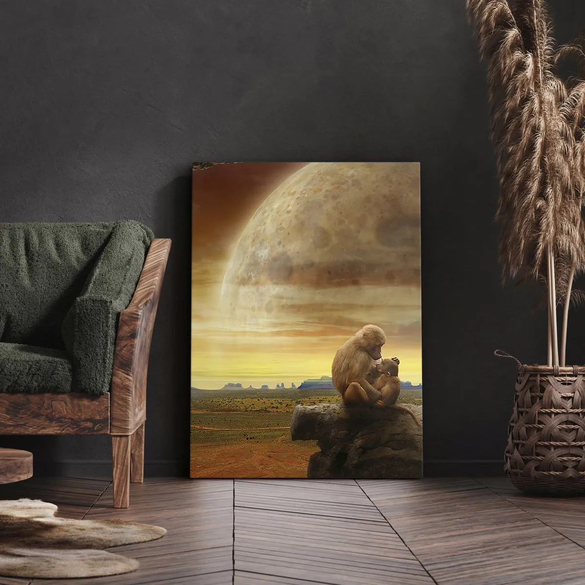 Bild auf Leinwand - Leinwandbild - Die Liebe ist überall gleich - 65x120 cm